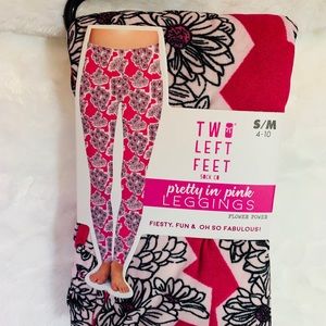 “Flower Power” Leggings Breast Cancer Awareness